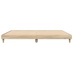 vidaXL Cadre de lit sans matelas chêne sonoma 200x200 cm