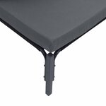 vidaXL Ensemble de canapé de jardin avec coussin 9 Pièces Noir Acier