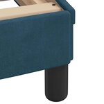 vidaXL Cadre de lit avec tête de lit Dover bleu 80x200 cm velours