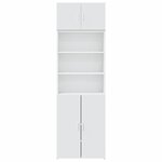 vidaXL Armoire de rangement blanc 70x42 5x225 cm bois d'ingénierie