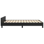vidaXL Cadre de lit sans matelas noir 120x190 cm similicuir