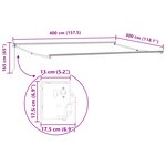 vidaXL Auvent Rétractable Manuel Gris 400x300 cm