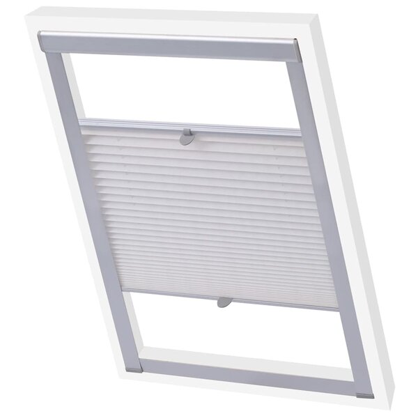 vidaXL Store plissé Blanc SK06