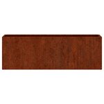 vidaXL Jardinières murales 2 Pièces Rouillé Acier corten 53x10x17 cm