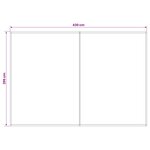 vidaXL Toile de rechange pour auvent Anthracite 450 × 300 cm Polyester