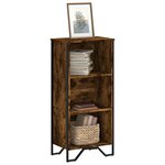 vidaXL Bibliothèque chêne fumé 50x31x106 cm bois d'ingénierie