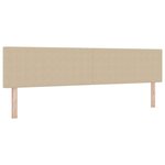 vidaXL Tête de lit Vert gris clair 200 cm Tissu côtelé
