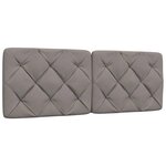 vidaXL Cadre de lit sans matelas taupe 120x200 cm tissu
