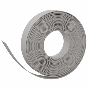 vidaXL Bordure de jardin Gris 10 m 10 cm polyéthylène