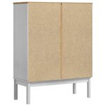 vidaXL Buffet FLORO Blanc 70 x 30 x 70 5 cm Bois de Pin Massif