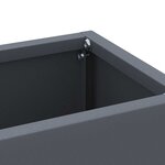 vidaXL Porte-parapluie avec stockage Anthracite 28 x 12 x 41 cm Acier