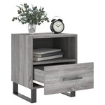 vidaXL Table de chevet sonoma gris 40x35x47 5 cm bois d’ingénierie