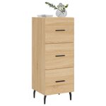 vidaXL Buffet Chêne sonoma 34 5x34x90 cm Bois d'ingénierie
