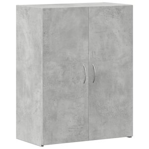 vidaXL Armoire de classement gris béton bois d'ingénierie