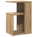 vidaXL Table d'appoint chêne artisanal 36x30x56 cm bois d'ingénierie