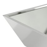 vidaXL Set de 5 Jardinières Bol de Jardin 50x50x15 cm en Acier Galvanisé
