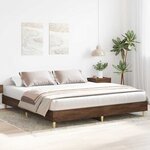 vidaXL Cadre de lit sans matelas chêne marron 160x200 cm