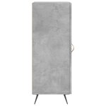 vidaXL Buffet Gris béton 34 5x34x90 cm Bois d'ingénierie