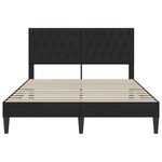 vidaXL Cadre de lit avec tête de lit Noir 120 x 190 cm Velours