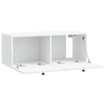 vidaXL Meuble TV mural Blanc 78 5 x 31 x 30 cm Bois d'ingénierie