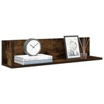 vidaXL Étagères murales 2 Pièces chêne fumé 75x16 5x16 5 cm