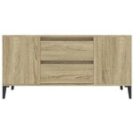 vidaXL Meuble TV Chêne sonoma 102x44 5x50 cm Bois d'ingénierie