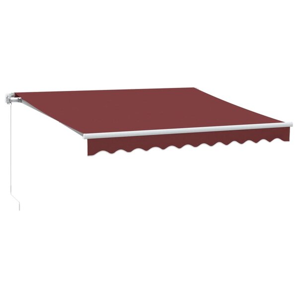 vidaXL Auvent manuel rétractable bordeaux 300x250 cm