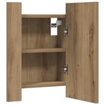 vidaXL Armoire de salle de bain miroir LED chêne artisanal 40x12x45 cm
