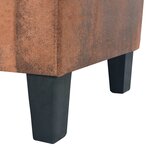 vidaXL Canapé à 2 places Daim synthétique Marron