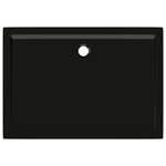 vidaXL Receveur de douche rectangulaire ABS Noir 70x100 cm