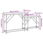 vidaXL Tables console gigognes 2 Pièces chêne fumé bois d'ingénierie