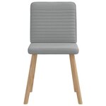 vidaXL Chaises à manger lot de 6 gris clair tissu