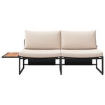 vidaXL Sofa de jardin 2 places avec coussins taupe