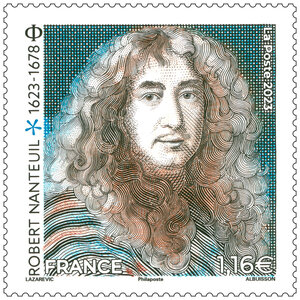 Timbre - Robert Nanteuil (1623-1678) - Lettre verte