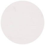 vidaXL Dessus de table Blanc Ø60x2 5 cm Bois de pin massif