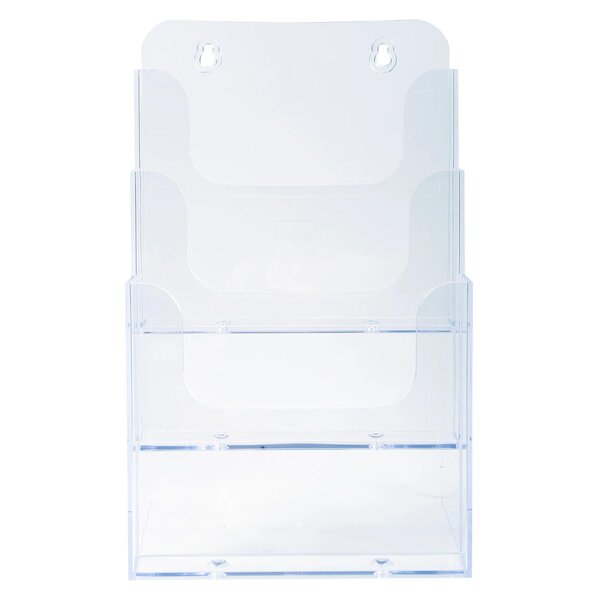 Distributeur De Prospectus 3 Compartiments A5 - Cristal - X 4 - Exacompta