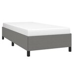vidaXL Cadre de lit Gris foncé 100 x 200 cm Tissu