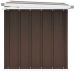 vidaXL Coffre de rangement de jardin Marron 109x67x65 cm