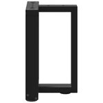 vidaXL Pieds de table basse en T  2 pièces  noir  28 x 25 x (42-43) cm  acier