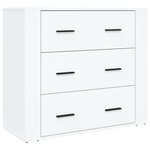 vidaXL Buffet haut Blanc Bois d'ingénierie