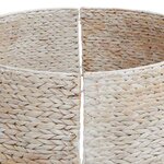 vidaXL Collier de sapin de Noël Blanc 90 x 90 x 28 cm Jacinthe d'eau