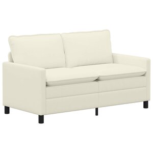 vidaXL Canapé Crème 156 x 81 x 87 5 cm Tissu