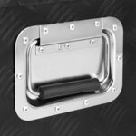 vidaXL Boîte de rangement Noir 100x55x37 cm Aluminium