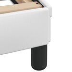 vidaXL Cadre de lit Dover blanc 140x190 cm similicuir