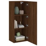 vidaXL Meuble TV mural chêne marron 40 5x30x102 cm bois d'ingénierie