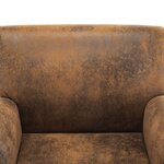 vidaXL Canapé-chaise Marron 70x69x72 cm Similicuir