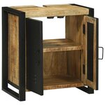 vidaXL Meuble sous évier Marron 55 x 35 x 60 cm Bois de mangue massif