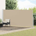 vidaXL Store latéral rétractable 200 x 500 cm 100  polyester fer acier