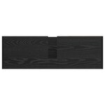 vidaXL Cabinet de Lavabo Chêne Noir 90x29x55 cm Bois d'Ingénierie