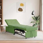 vidaXL Canapé-lit Vert clair 67 x 194 x 38 cm Velours